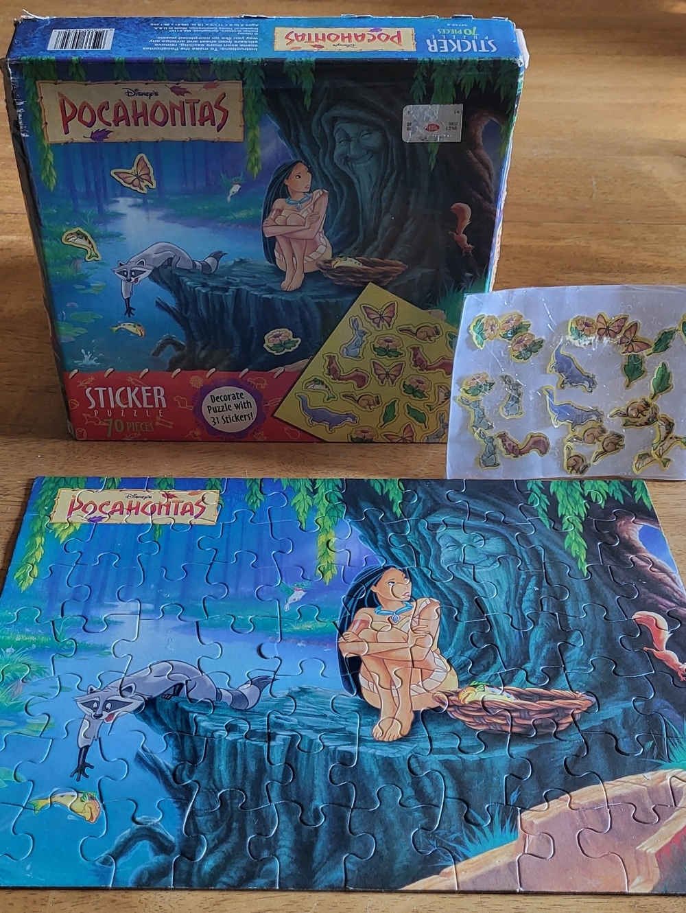 Vintage 1995 Disney Pocahontas Puzzle